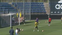 El Real Madrid entrena después de su debacle liguera en el Pizjuán