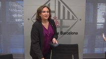 Ada Colau y Jaume Asens en rueda de prensa