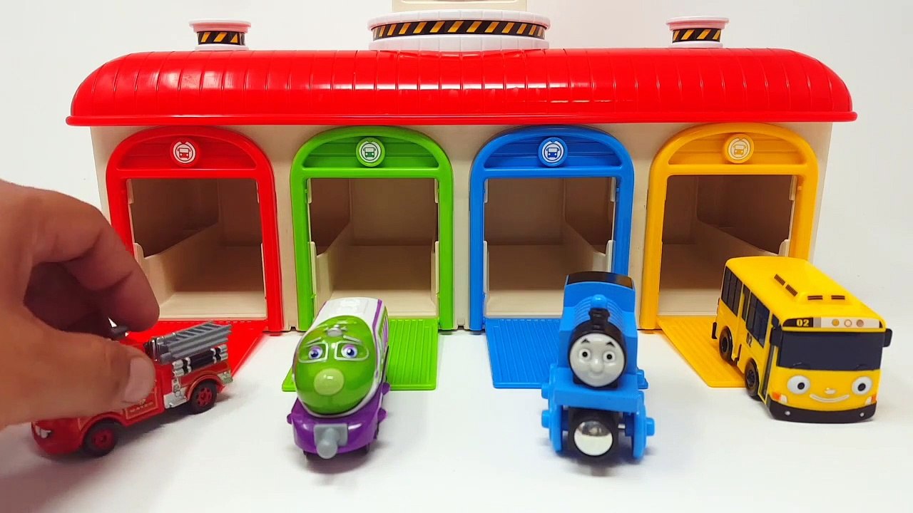 Tayo the Little Bus Garage & Avengers insect Gigantic Toy Monster Funny Story Thomas, Chuggington,