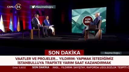 Binali Yıldırım 24 TV'de
