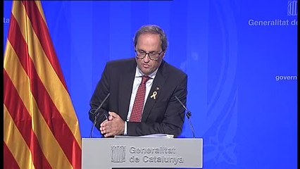 Torra: "Si no hay movimiento del Estado español, para nosotros es imposible votar unos Presupuestos Generales del Estado"
