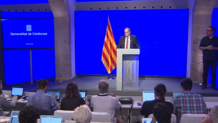 Rueda de prensa de Quim Torra