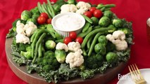 How to Make A Crudite Wreath for the Holidays
