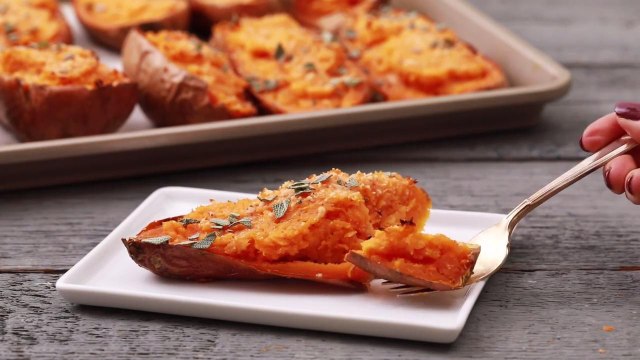 How to Make Twice-Baked Sweet Potatoes