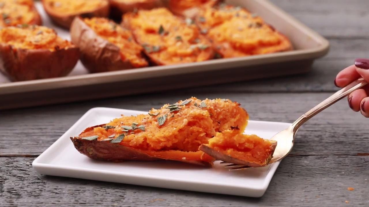 How to Make Twice-Baked Sweet Potatoes