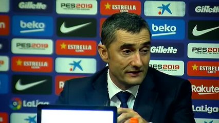 Valverde, sobre la decisión del VAR: "He visto a Pere Pons disculparse con Lenglet, y luego le han expulsado a él"