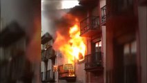 Desalojan varias viviendas por un incendio en Elgoibar