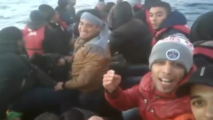 Selfies a bordo de una patera