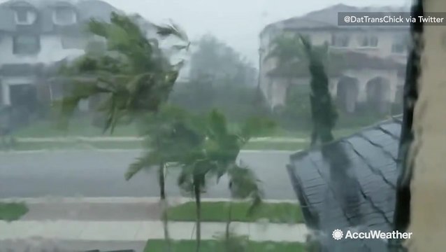 Tornadoes warned as rain flies in sideways