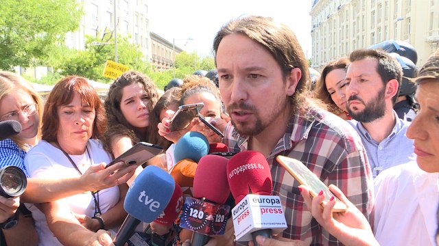 Iglesias sobre pensionistas: No se les puede tratar a empujones