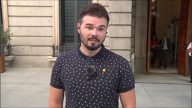 Rufián sobre el interrogatorio a Aznar: Nosotros no estamos para dar masajes