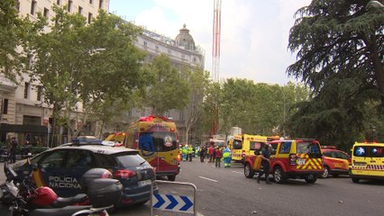Emergencias trabaja en el rescate de los heridos del Ritz