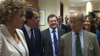 Salida de Aznar de la comisión del Congreso