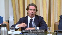José María Aznar responde a Mikel Legarda en la Comisión de Investigación de la financiación ilegal del PP