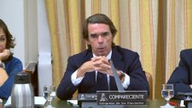 José María Aznar responde a Rafael Simancas en la Comisión de Investigación de la financiación ilegal del PP