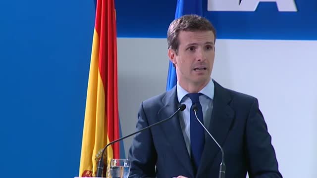 Pablo Casado tilda de política de vuelo raso, de luces cortas los primeros 100 días del Gobierno de Pedro Sánchez