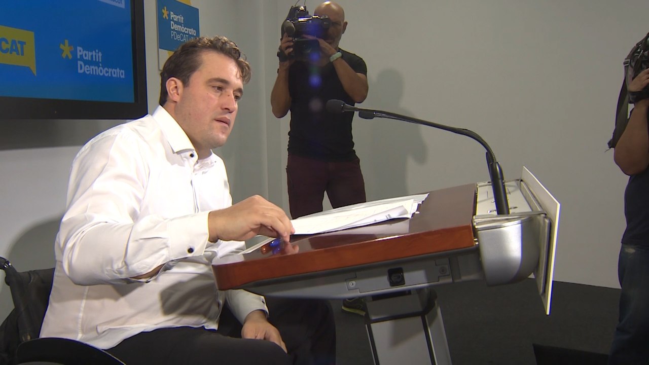 Bonvehí (PDeCAT) en rueda de prensa