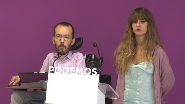 Rueda de prensa de Podemos tras el Consejo de Coordinación