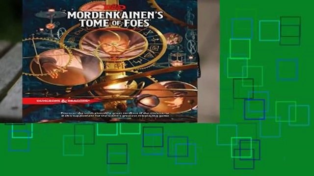 [Read] D d Mordenkainen s Tome of Foes (Dungeons Dragons) For Free