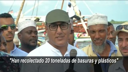 Kenia construye un bote hecho de plástico reciclado para luchar contra la contaminación