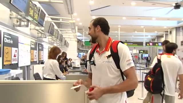 La selección española de baloncesto parte para Kiev