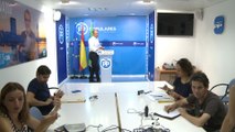Monago en rueda de prensa en Badajoz