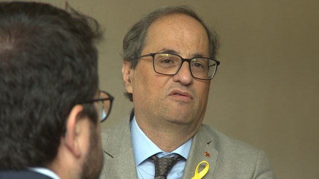Torra defiende la escuela catalana y a los docentes