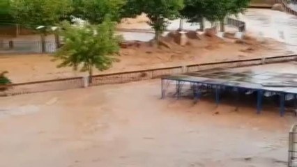 El monasterio de Santa María de Huerta destrozado por la riada