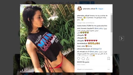 El posado más explosivo de Pilar Rubio