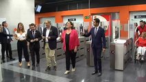 Colau y Torra inauguran dos nuevas líneas de metro en Barcelona