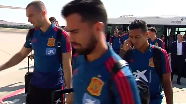 La Roja aterriza en Londres para enfrentarse ante la selección de Inglaterra
