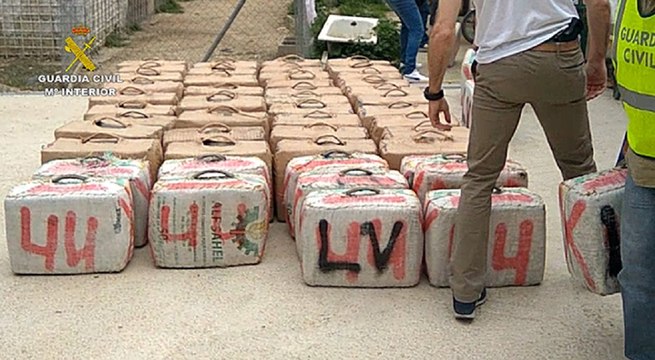 Incautados 6.120 kilos de hachís a una red de narcos