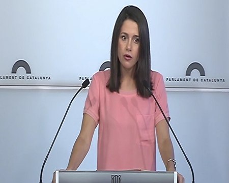 Arrimadas acusa Torra de calentar la calle y llamar desobedicencia