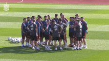 La selección española de fútbol se entrena en Las Rozas
