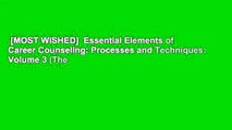 [MOST WISHED]  Essential Elements of Career Counseling: Processes and Techniques: Volume 3 (The