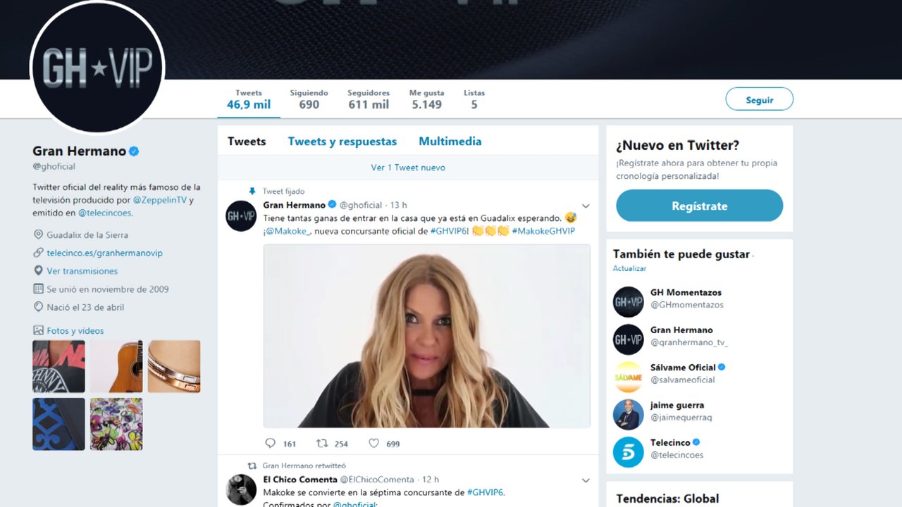 Makoke confirma su participación en Gran Hermano VIP
