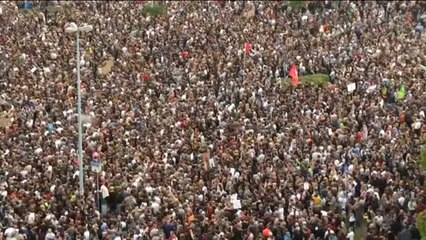 Manifestación y megaconcierto de iniciativas "antirracistas" en Chemnitz