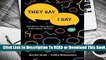 [Read] They Say / I Say: The Moves That Matter in Academic Writing  For Kindle