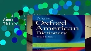 [GIFT IDEAS] New Oxford American Dictionary, Third Edition