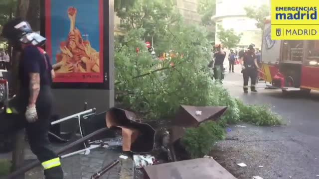 Un conductor bebido atropella a varias personas en el centro de Madrid