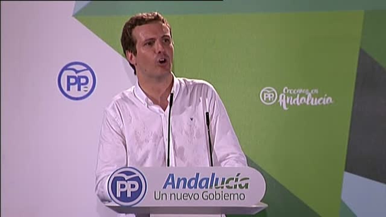 Pablo Casado: "cada vez que el PSOE llega al poder, suben los impuestos"