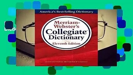Full E-book Merriam-Webster's Collegiate Dictionary  For Full