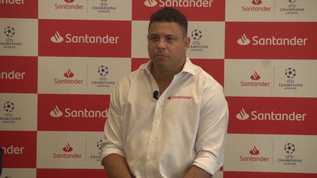 Ronaldo Nazário, embajador de Banco Santander en la UEFA Champions League