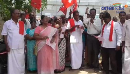 குடிநீர் பற்றாக்குறையை போக்க நடவடிக்கை எடுக்காத நிர்வாகத்தை கண்டித்து ஆர்பாட்டம்- வீடியோ