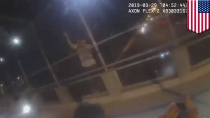 Cop saves suicidal jumper with kind words and a hug