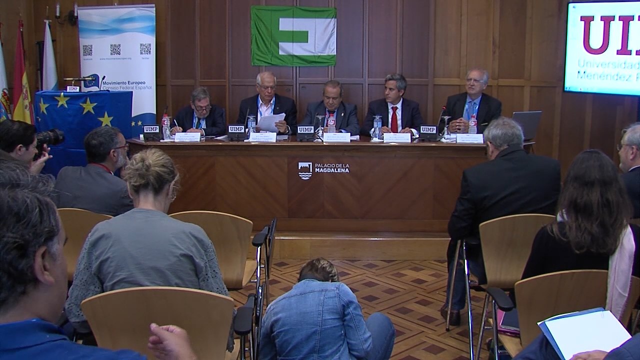 Josep Borrell en la UIMP en Santander