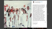 Manu Tenorio agradece su atención al personal sanitario