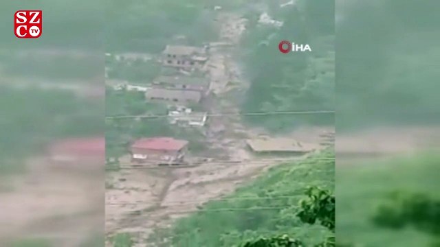 Araklı'daki sel anına ait yeni görüntüler ortaya çıktı