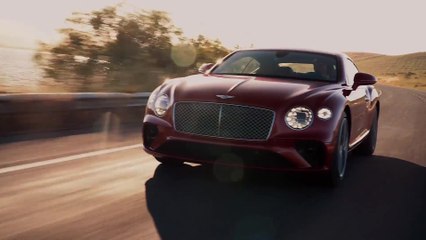 Bentley Continental GT V8 in Dragon Red Driving Video