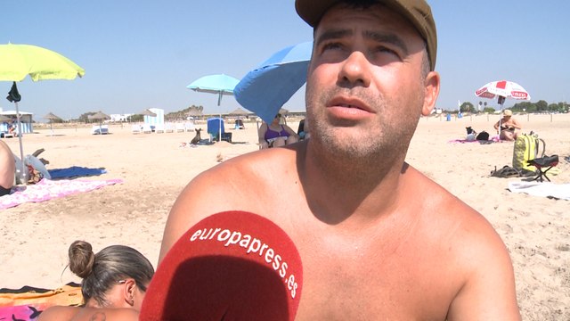 La playa canina de Pinedo en su tercer verano en funcionamiento